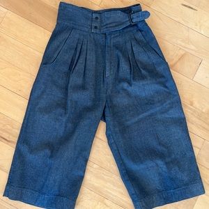 Lemaire vintage culottes denim xs